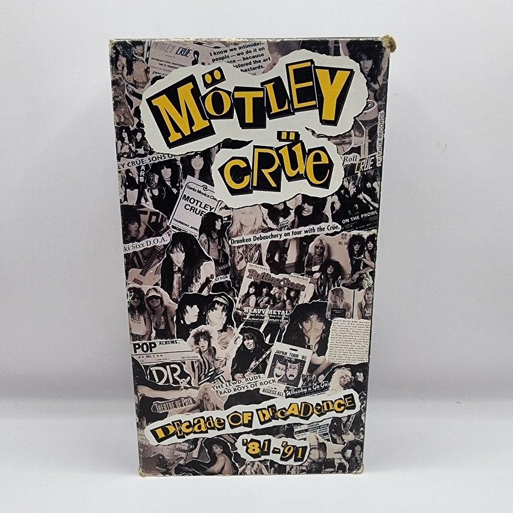 Motley Crue Decade Of Decadence '81-'91 VHS - Picture 1 of 5